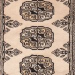 Pakistaans tapijt - 96 x 61 cm - crème