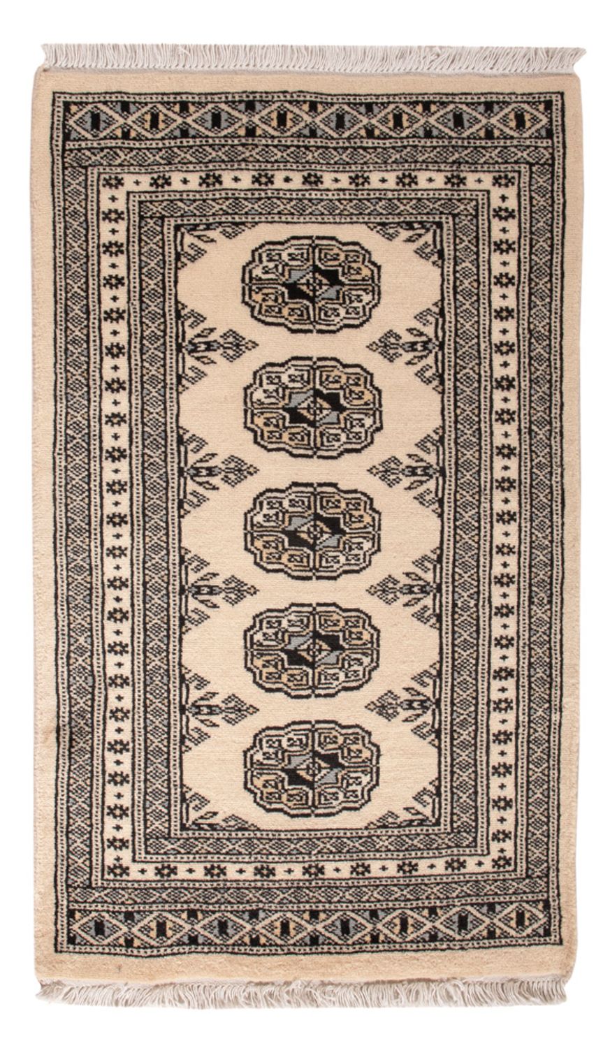Pakistaans tapijt - 95 x 61 cm - crème