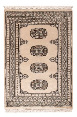 Pakistaans tapijt - 89 x 62 cm - crème