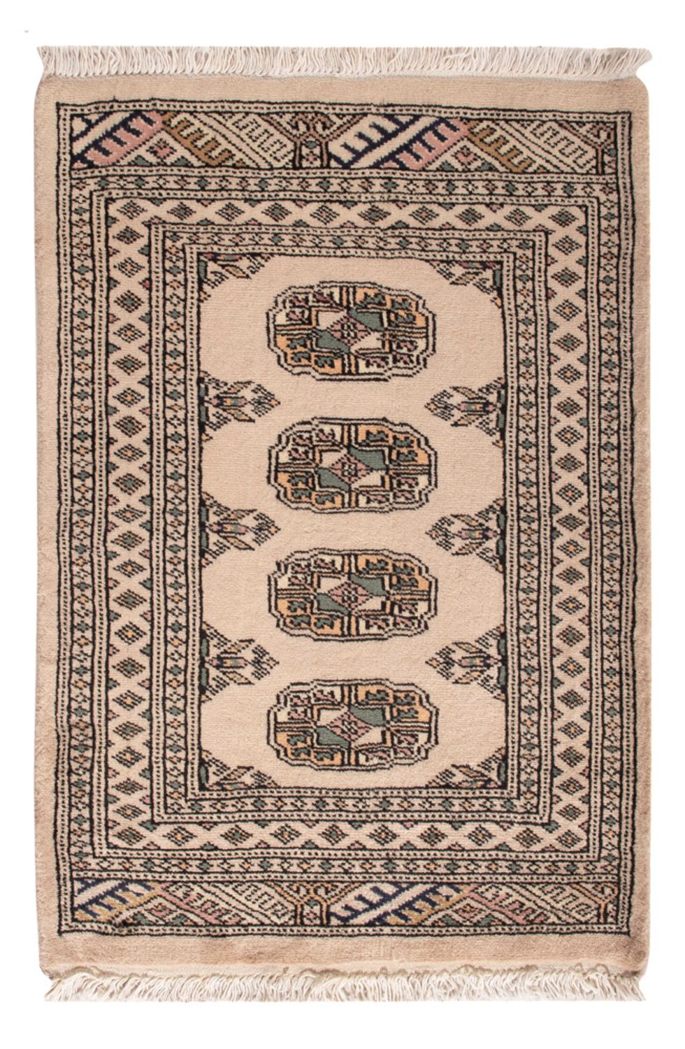 Pakistaans tapijt - 91 x 65 cm - crème