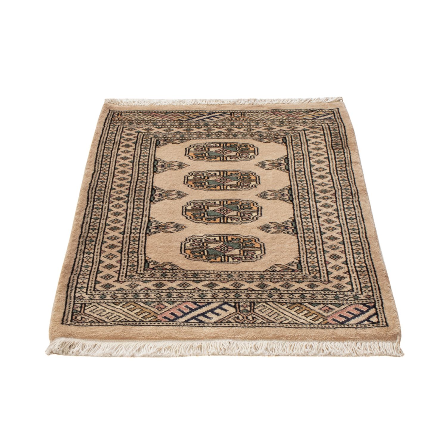 Pakistaans tapijt - 91 x 65 cm - crème