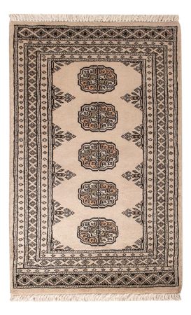 Pakistaans tapijt - 98 x 63 cm - crème