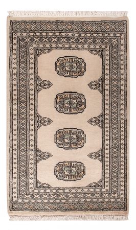 Pakistaans tapijt - 98 x 63 cm - crème