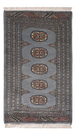 Pakistaans tapijt - 99 x 61 cm - lichtblauw