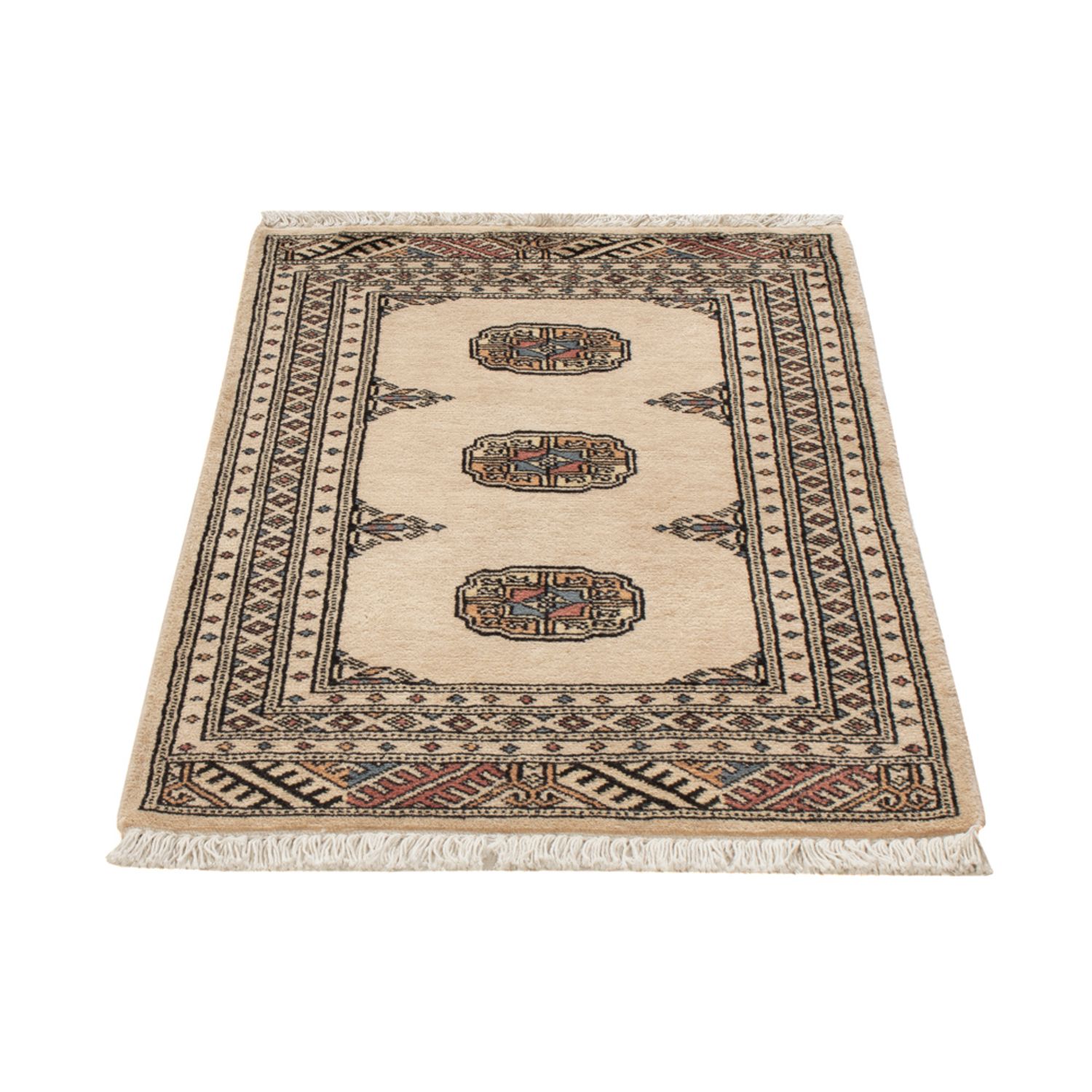 Pakistaans tapijt - 92 x 63 cm - crème