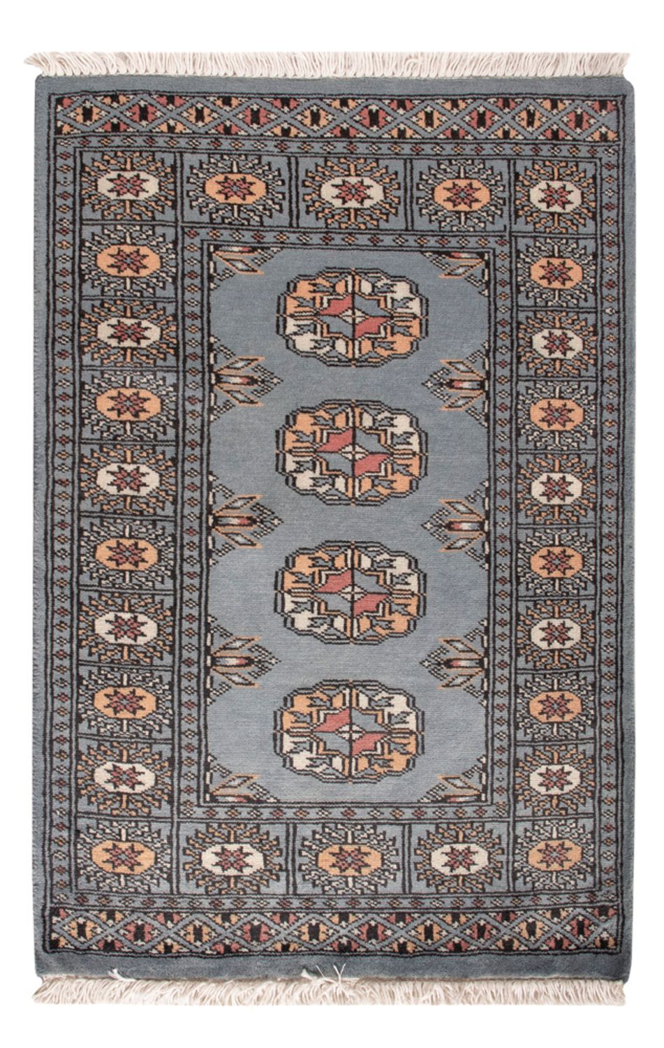Pakistaans tapijt - 96 x 63 cm - lichtblauw