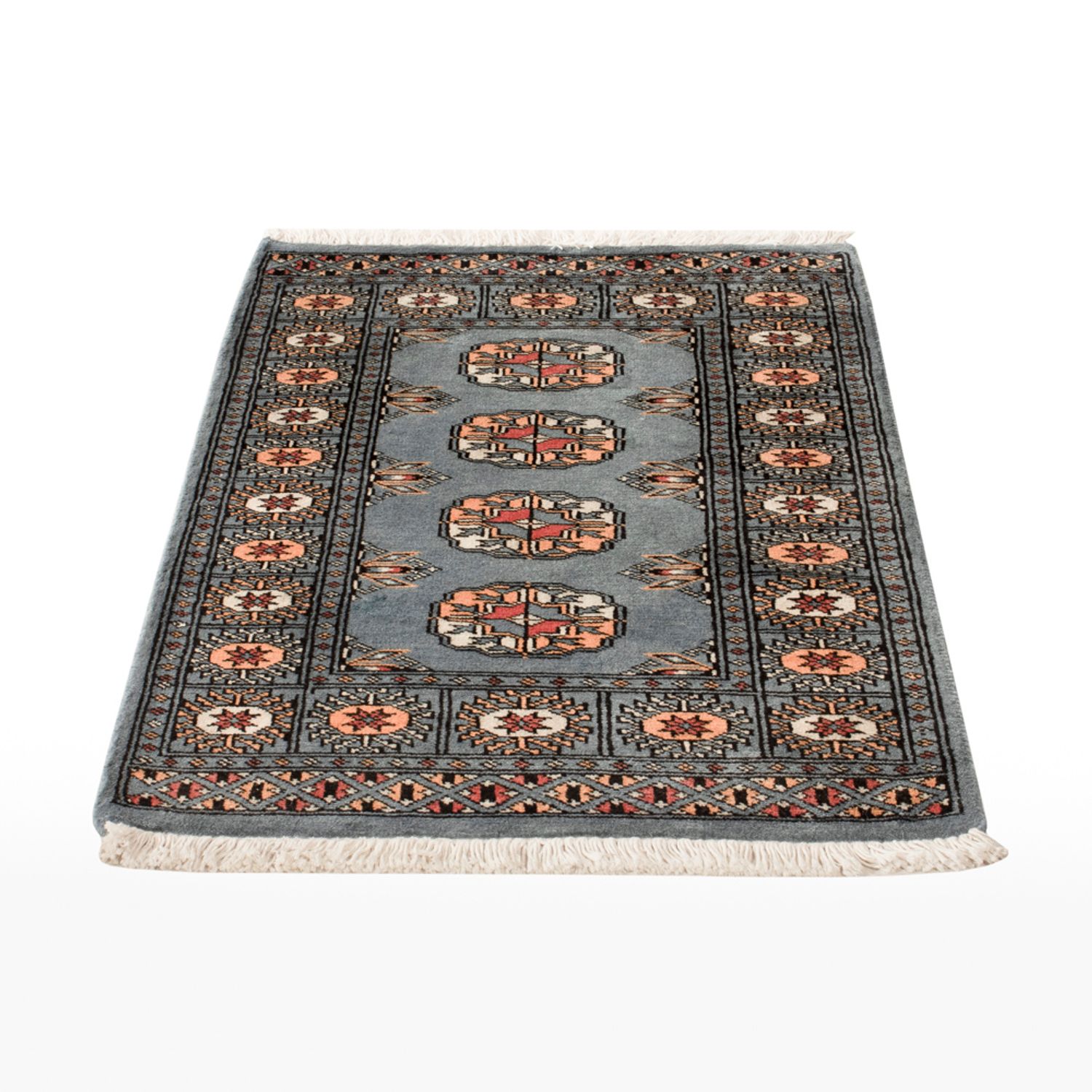 Pakistaans tapijt - 96 x 63 cm - lichtblauw