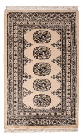 Pakistaans tapijt - 94 x 62 cm - crème
