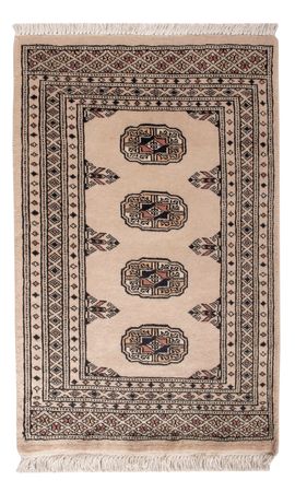 Pakistaans tapijt - 93 x 62 cm - crème