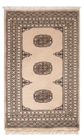 Pakistaans tapijt - 96 x 60 cm - crème