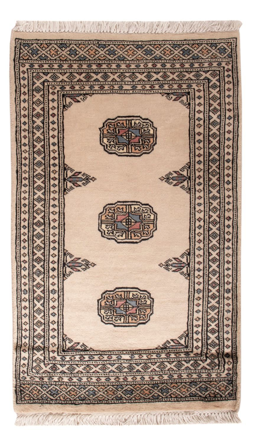 Pakistaans tapijt - 103 x 64 cm - crème