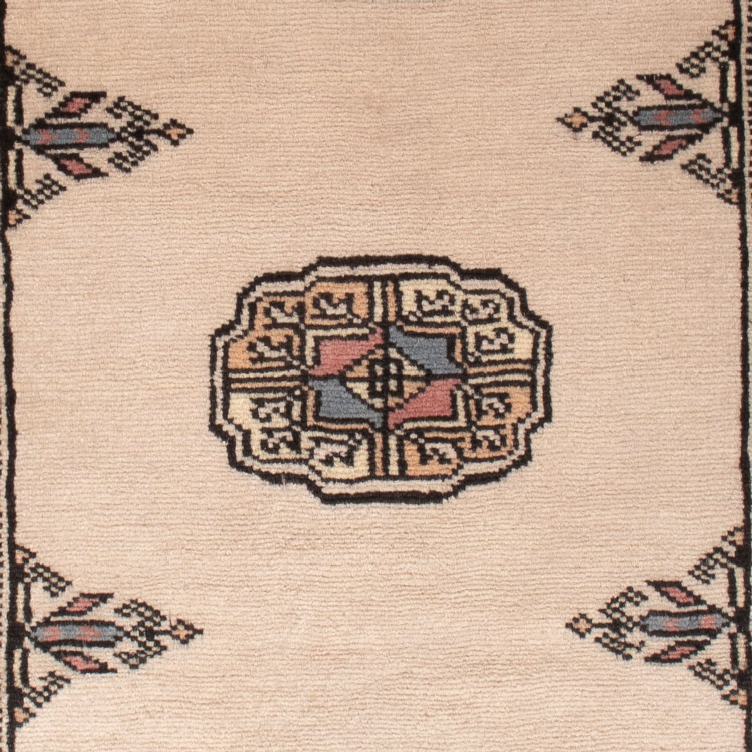 Pakistaans tapijt - 103 x 64 cm - crème