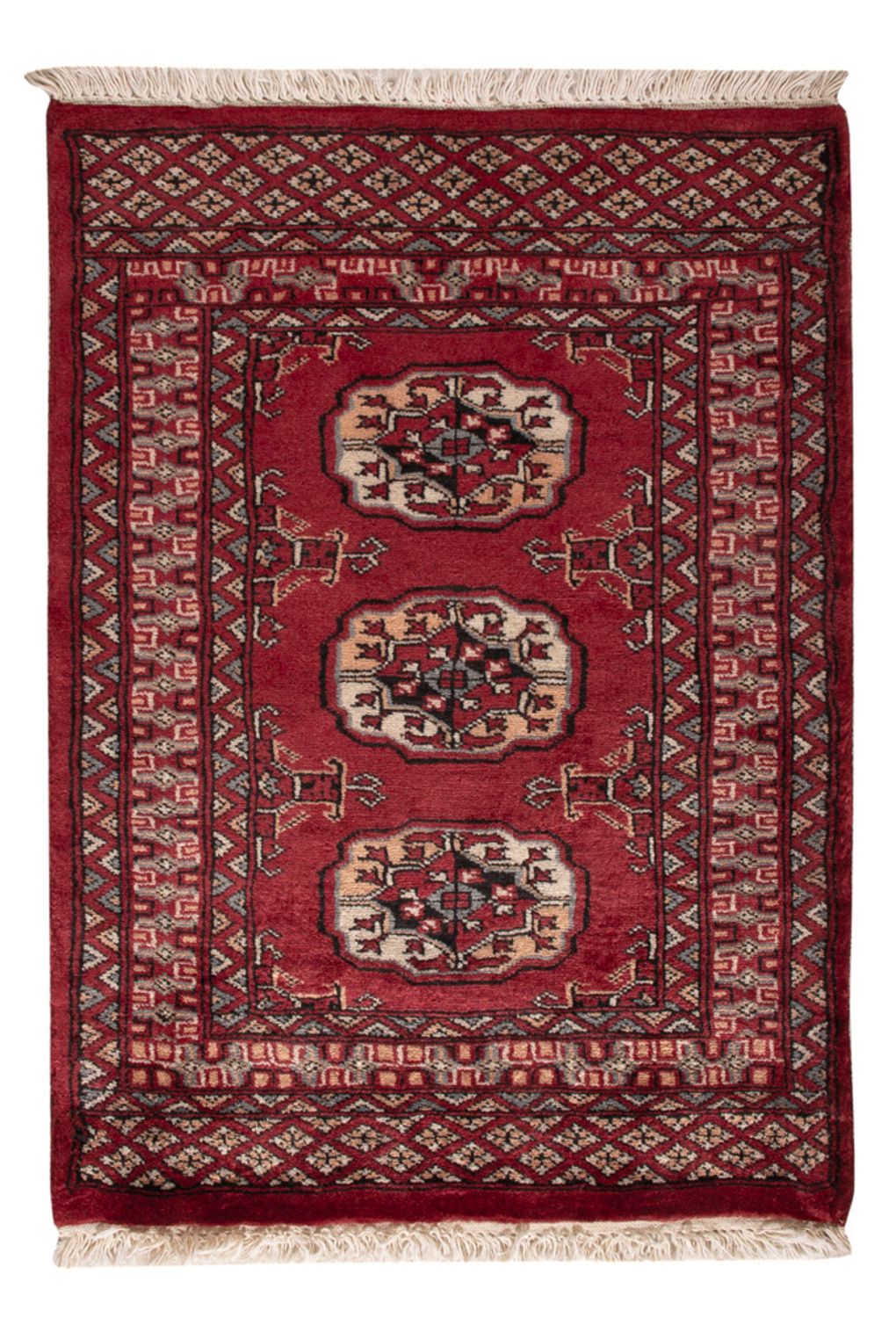 Pakistaans tapijt - 90 x 64 cm - rood