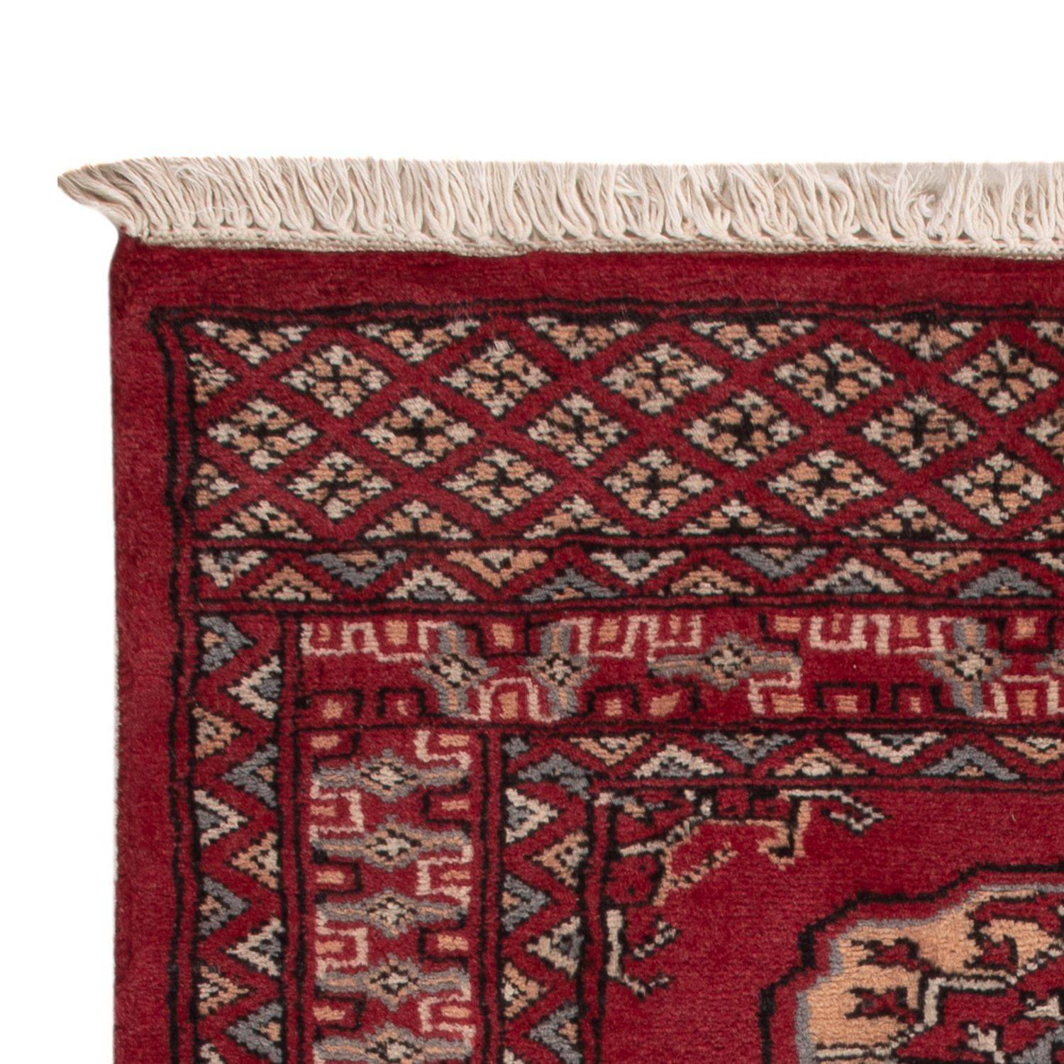 Pakistaans tapijt - 90 x 64 cm - rood