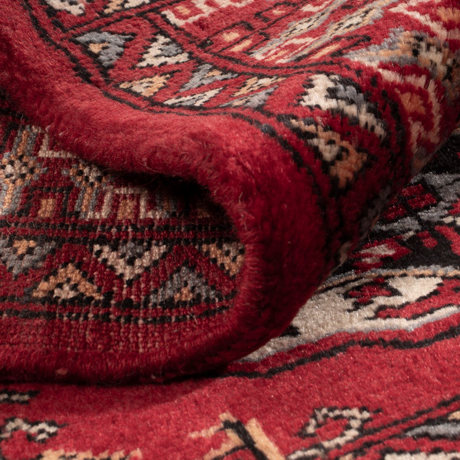Pakistaans tapijt - 90 x 64 cm - rood