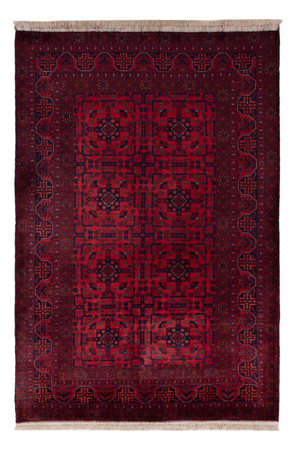Afghan Rug - Royal - 154 x 102 cm - red