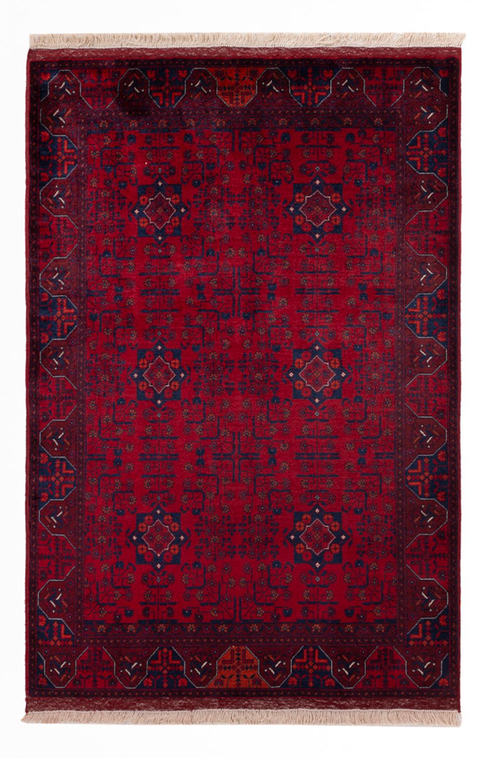 Afghan Rug - Royal - 150 x 101 cm - red