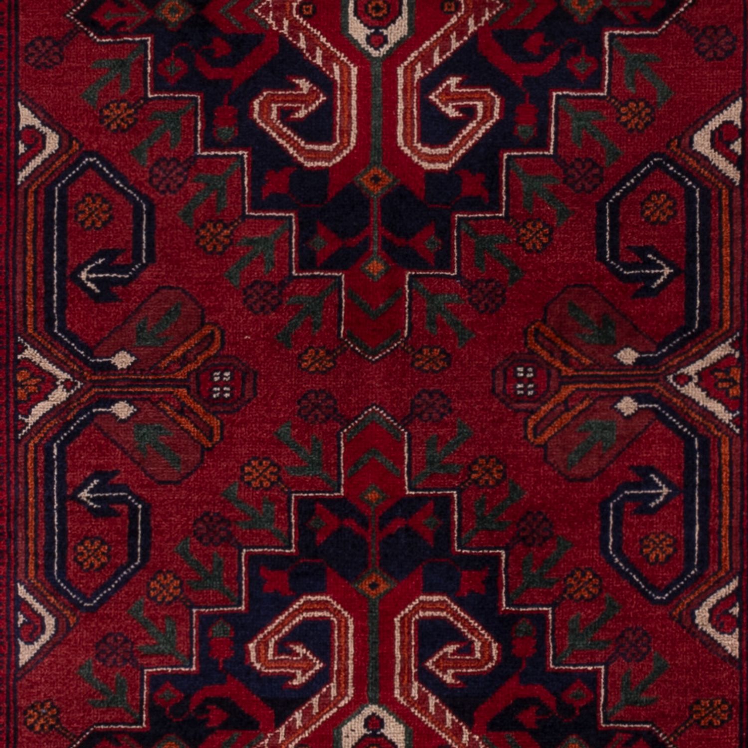 Dywan afgański - Royal - 149 x 99 cm - czerwony