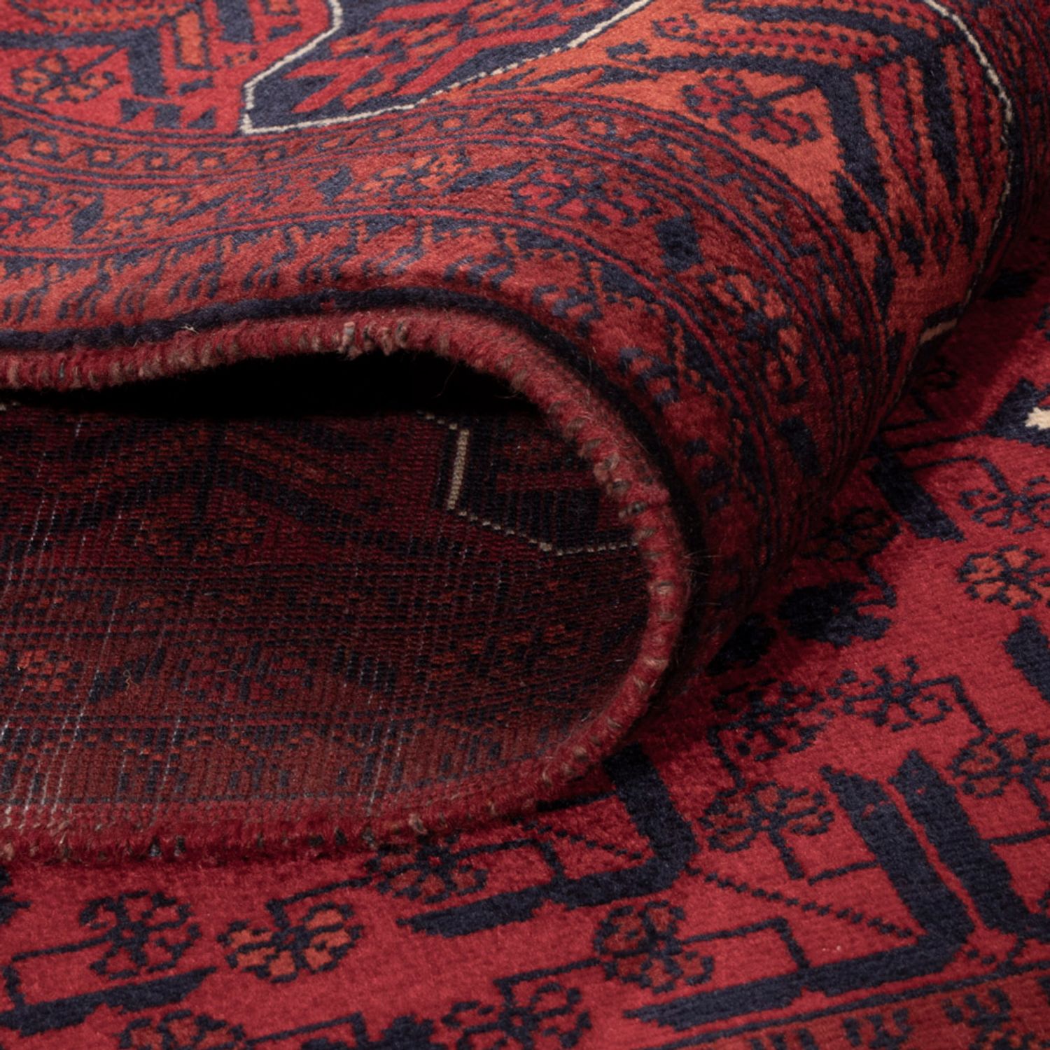 Afghan Rug - Royal - 147 x 103 cm - red