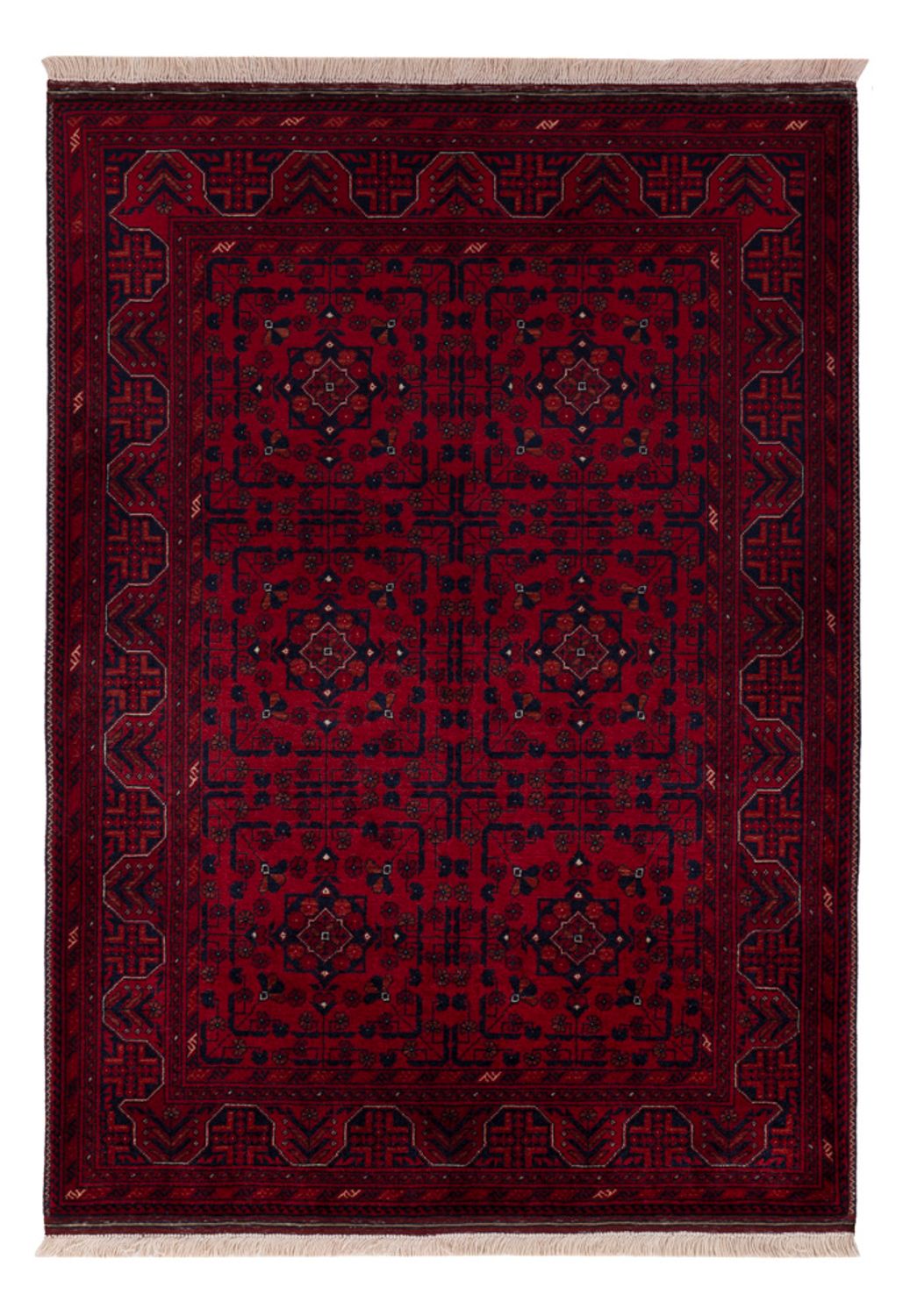 Afghan Rug - Royal - 150 x 101 cm - red