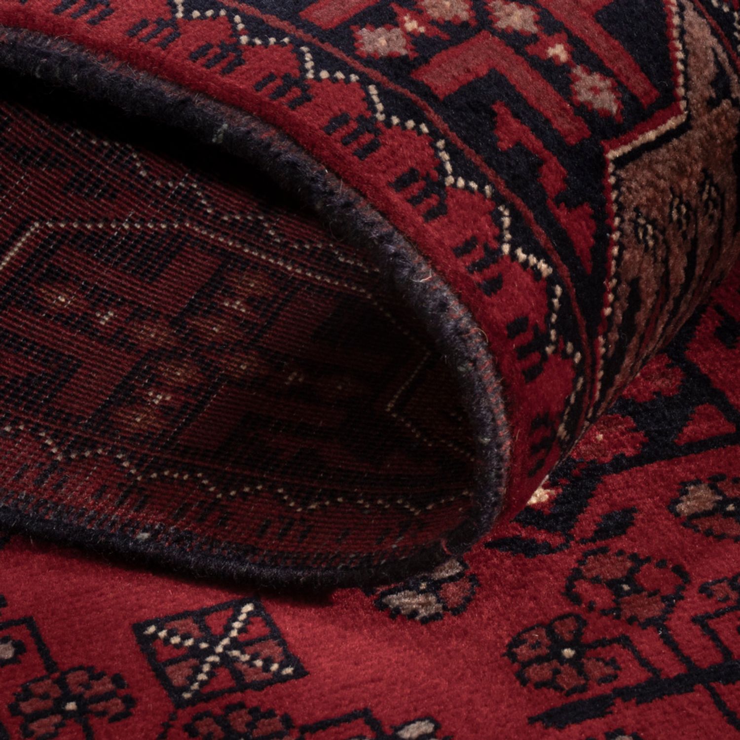 Afghan Rug - Royal - 150 x 102 cm - red