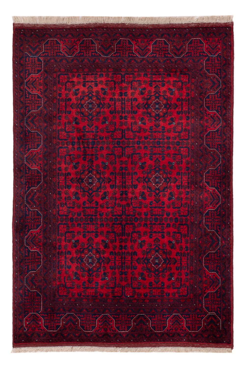 Afghan Rug - Royal - 146 x 102 cm - red