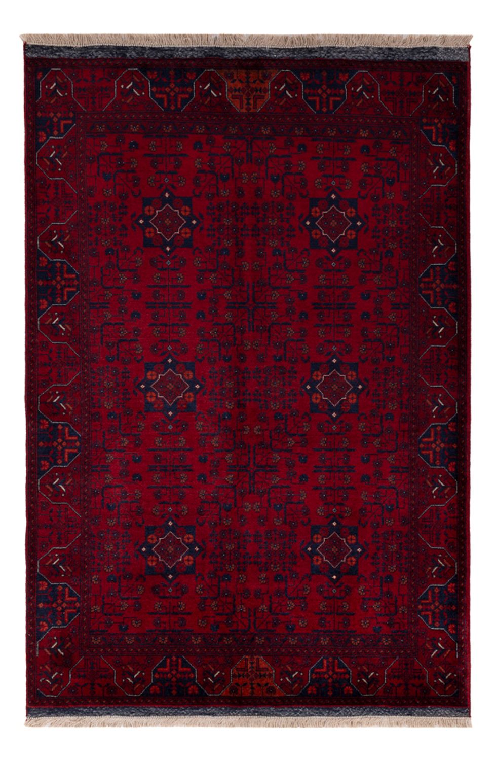 Afghansk matta - Kungliga - 151 x 103 cm - röd