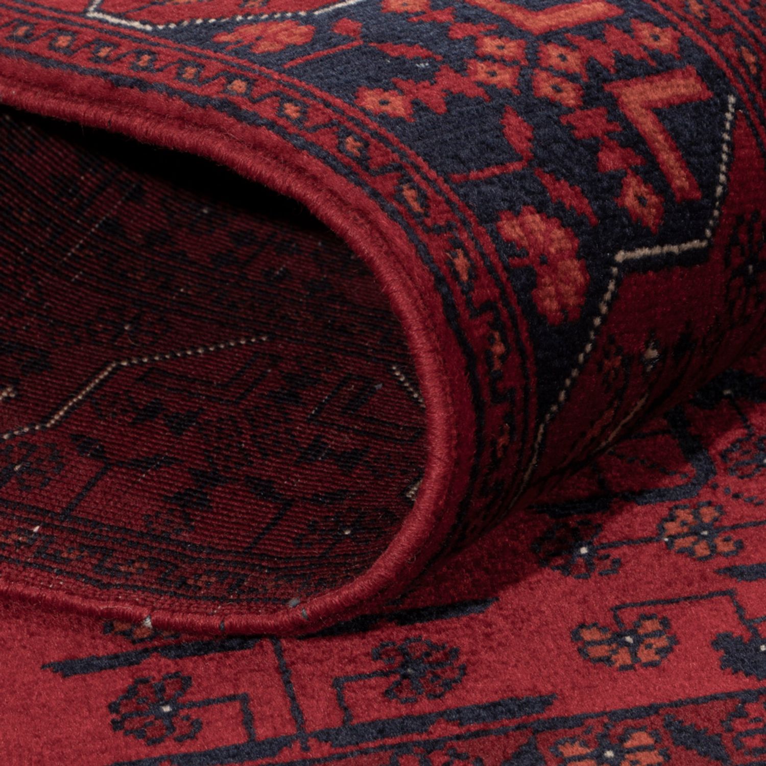 Afghansk matta - Kungliga - 151 x 103 cm - röd