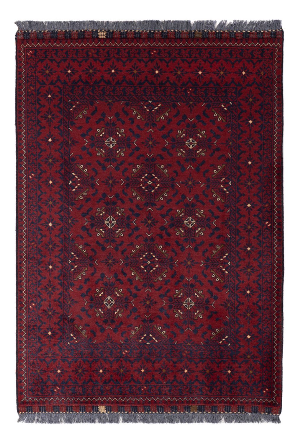 Afghánský koberec - 141 x 101 cm - červená