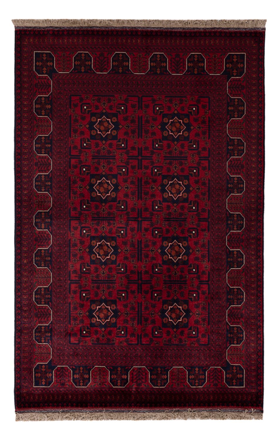 Afghan Rug - Royal - 154 x 99 cm - red