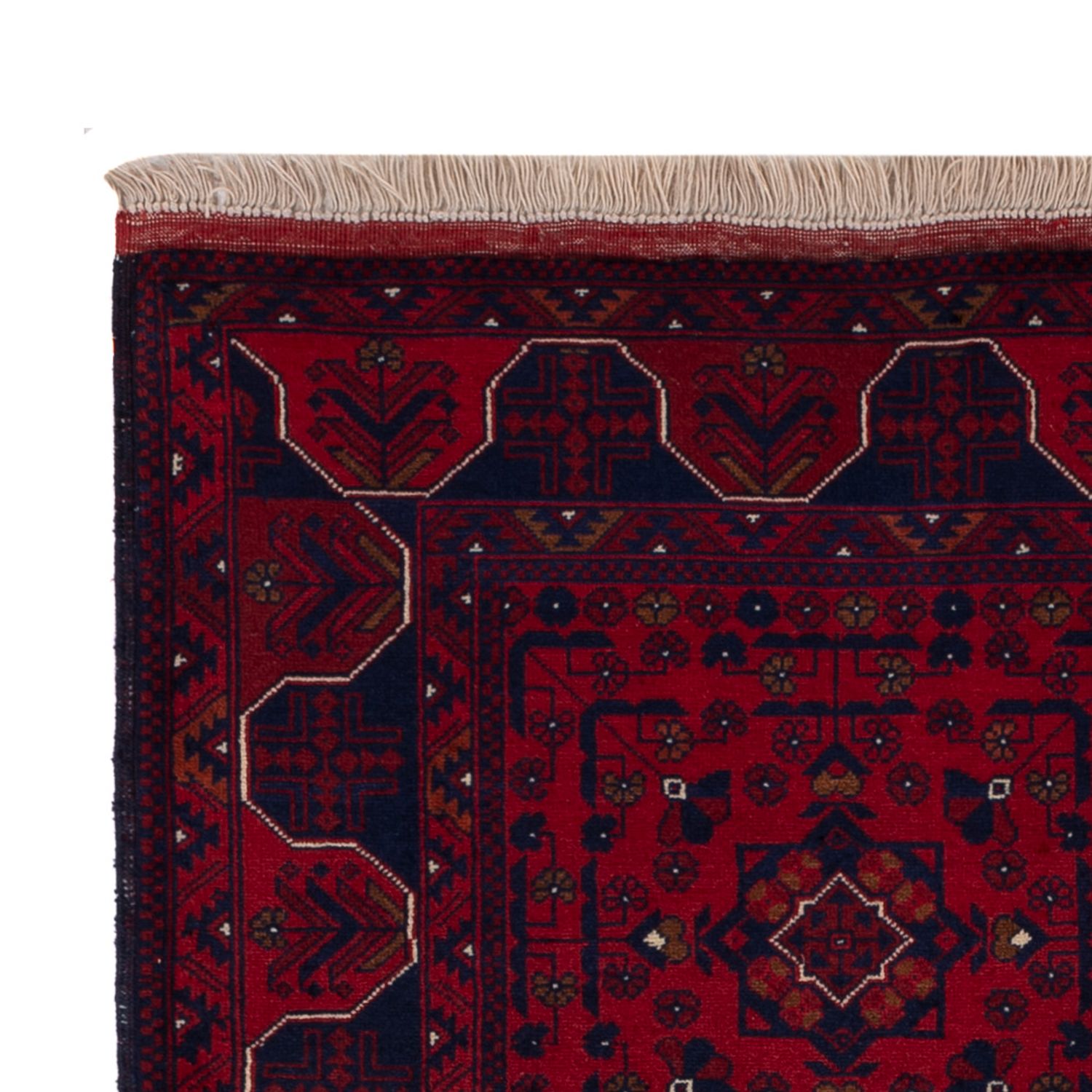 Afghaans tapijt - Koninklijke - 148 x 104 cm - rood