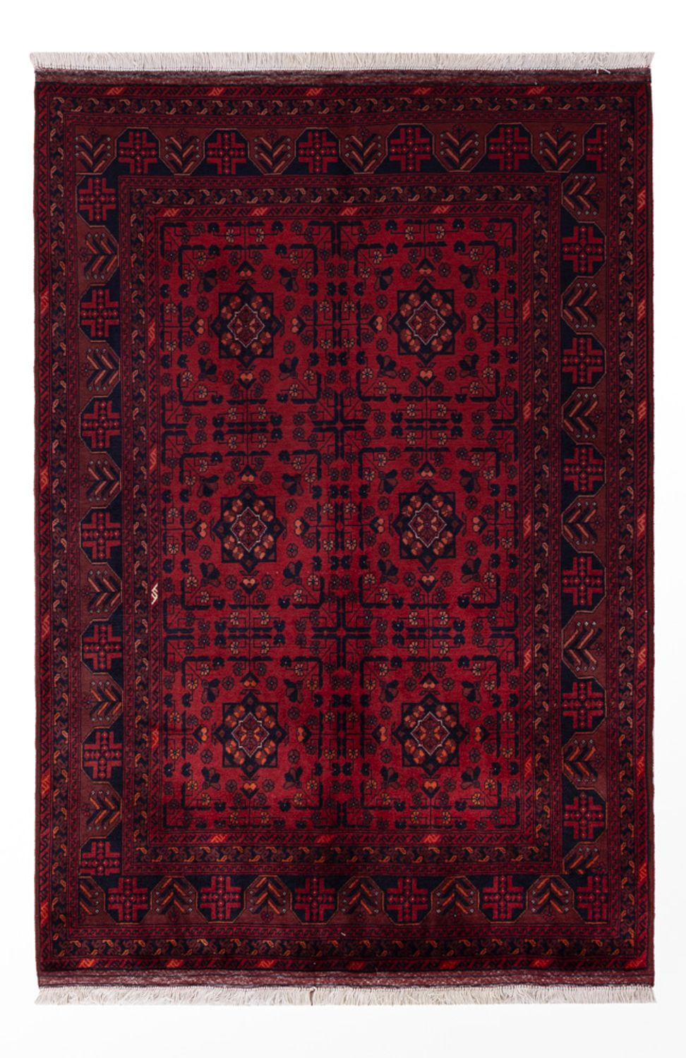 Afghan Rug - Royal - 149 x 101 cm - red