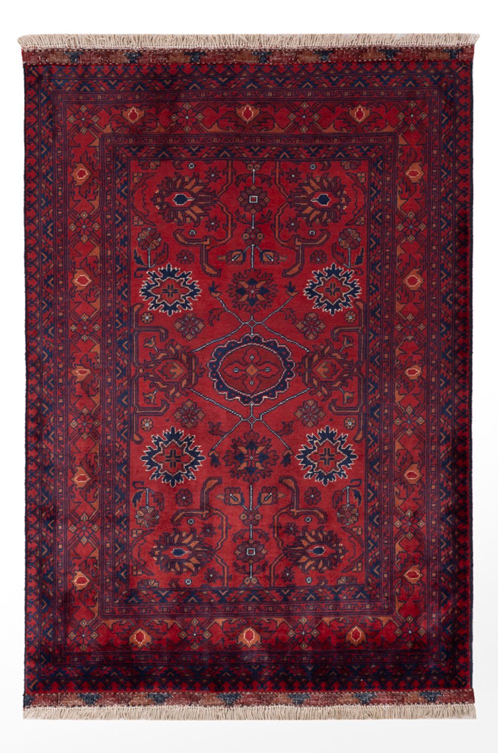 Afghánský koberec - Kunduz - 149 x 101 cm - červená