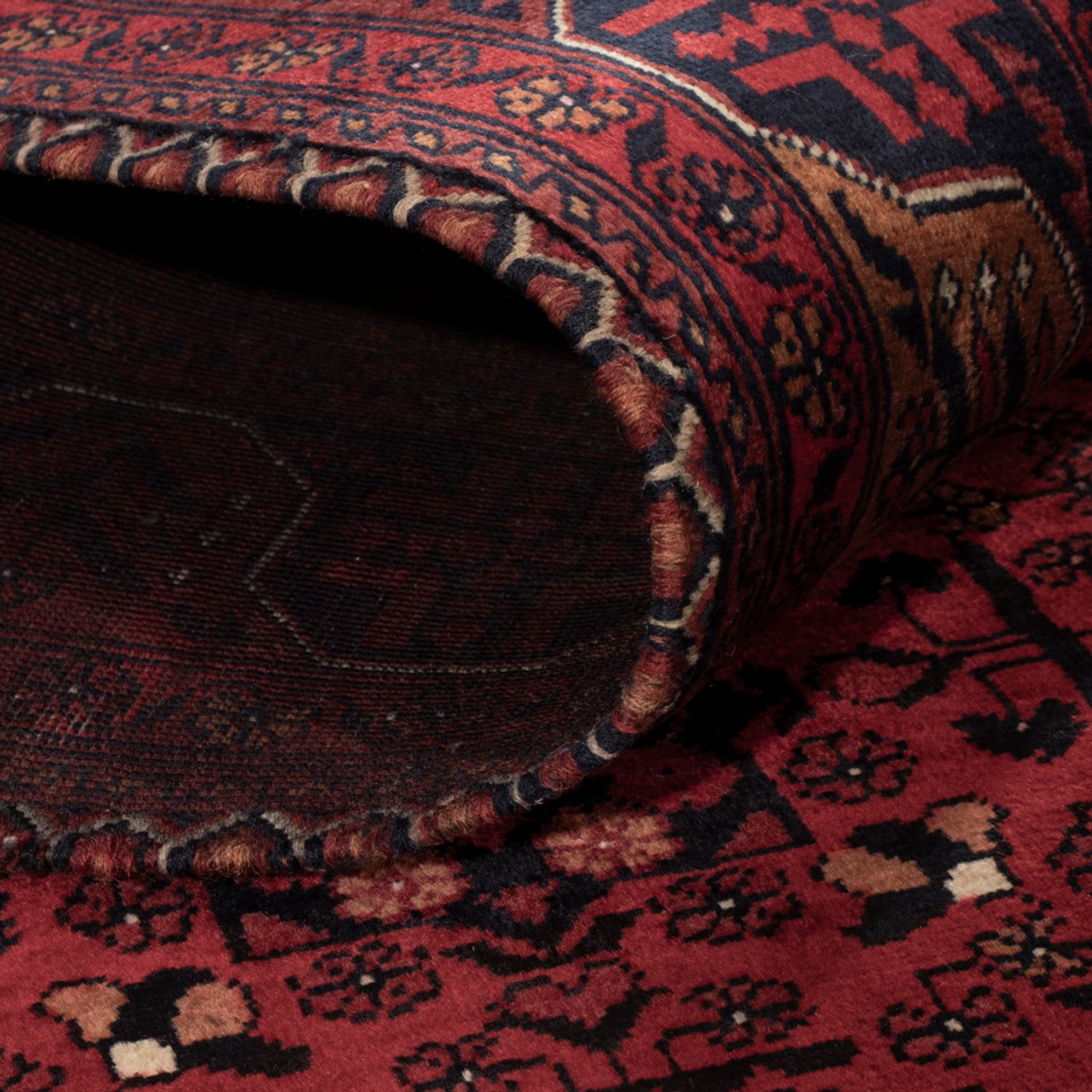 Afghan Rug - Royal - 147 x 100 cm - red