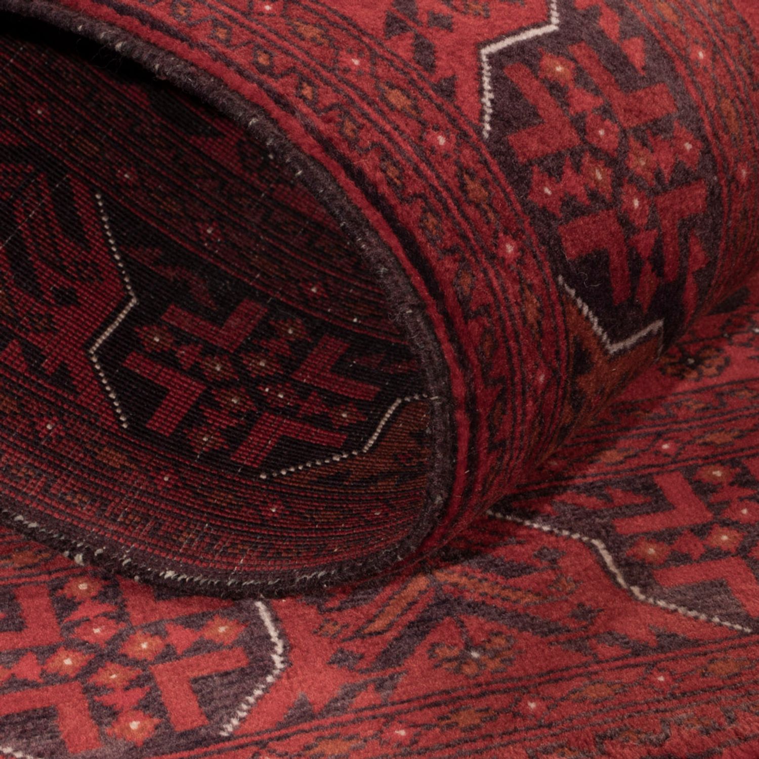 Afghan Rug - Royal - 139 x 101 cm - red