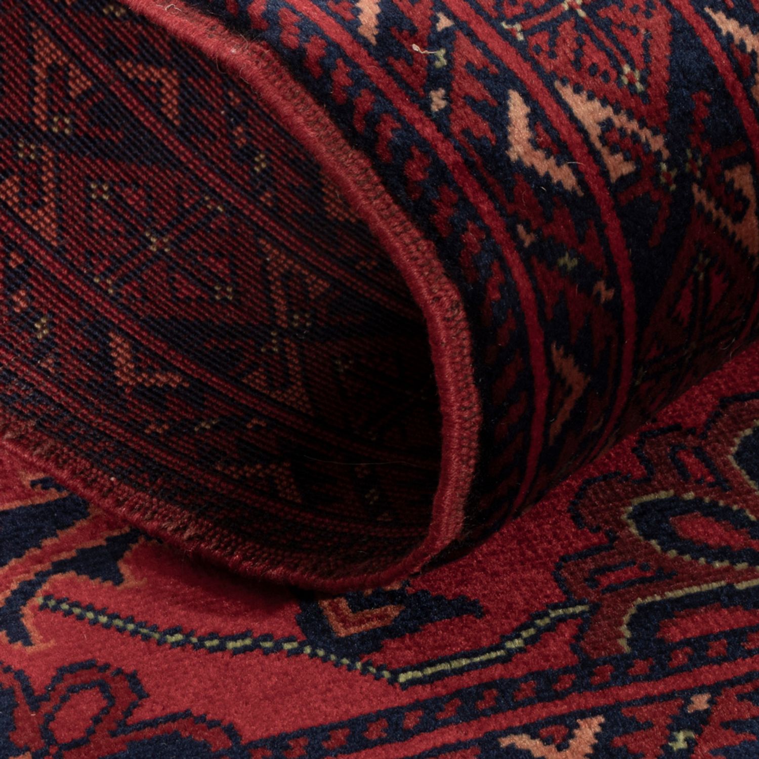 Afghan Rug - Royal - 142 x 100 cm - red