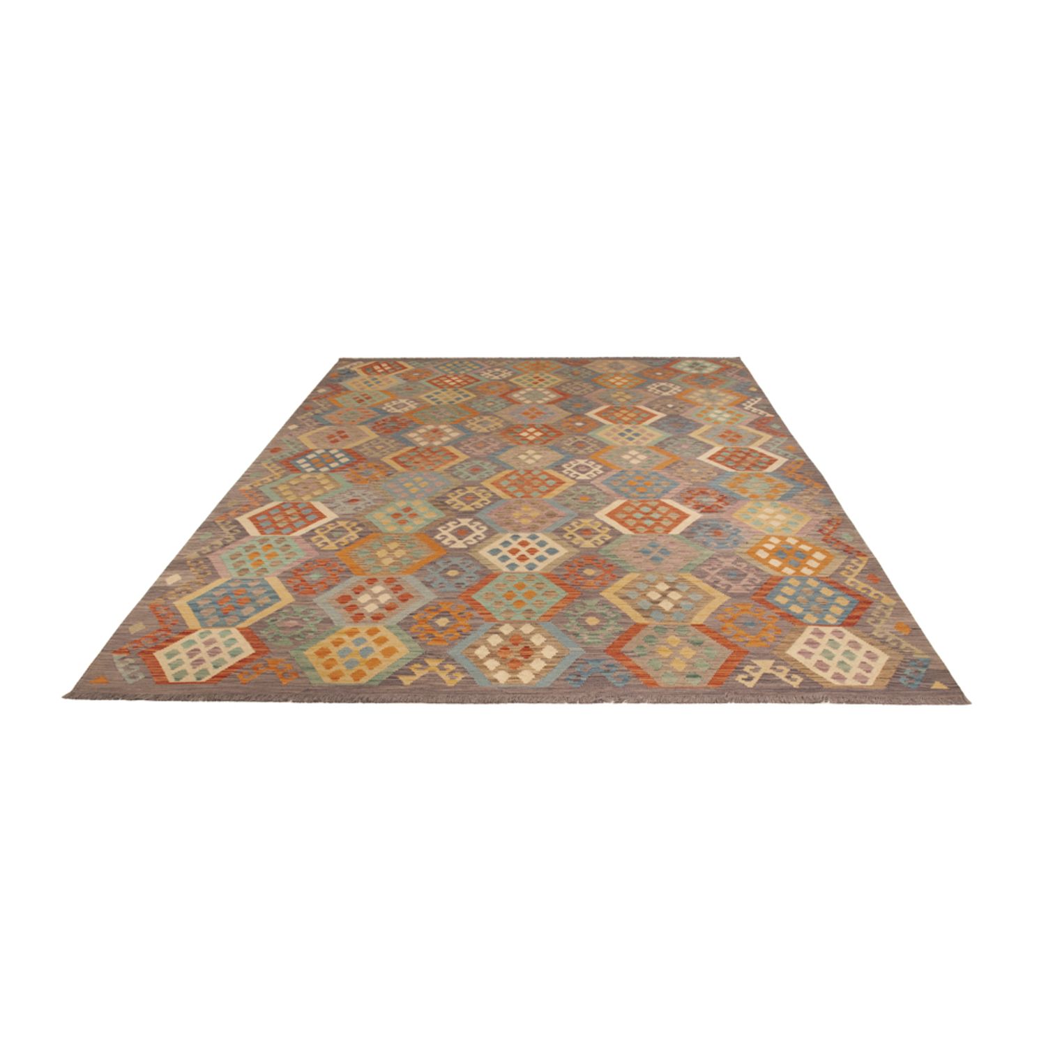 Kelim Rug - Splash - 353 x 250 cm - colorful