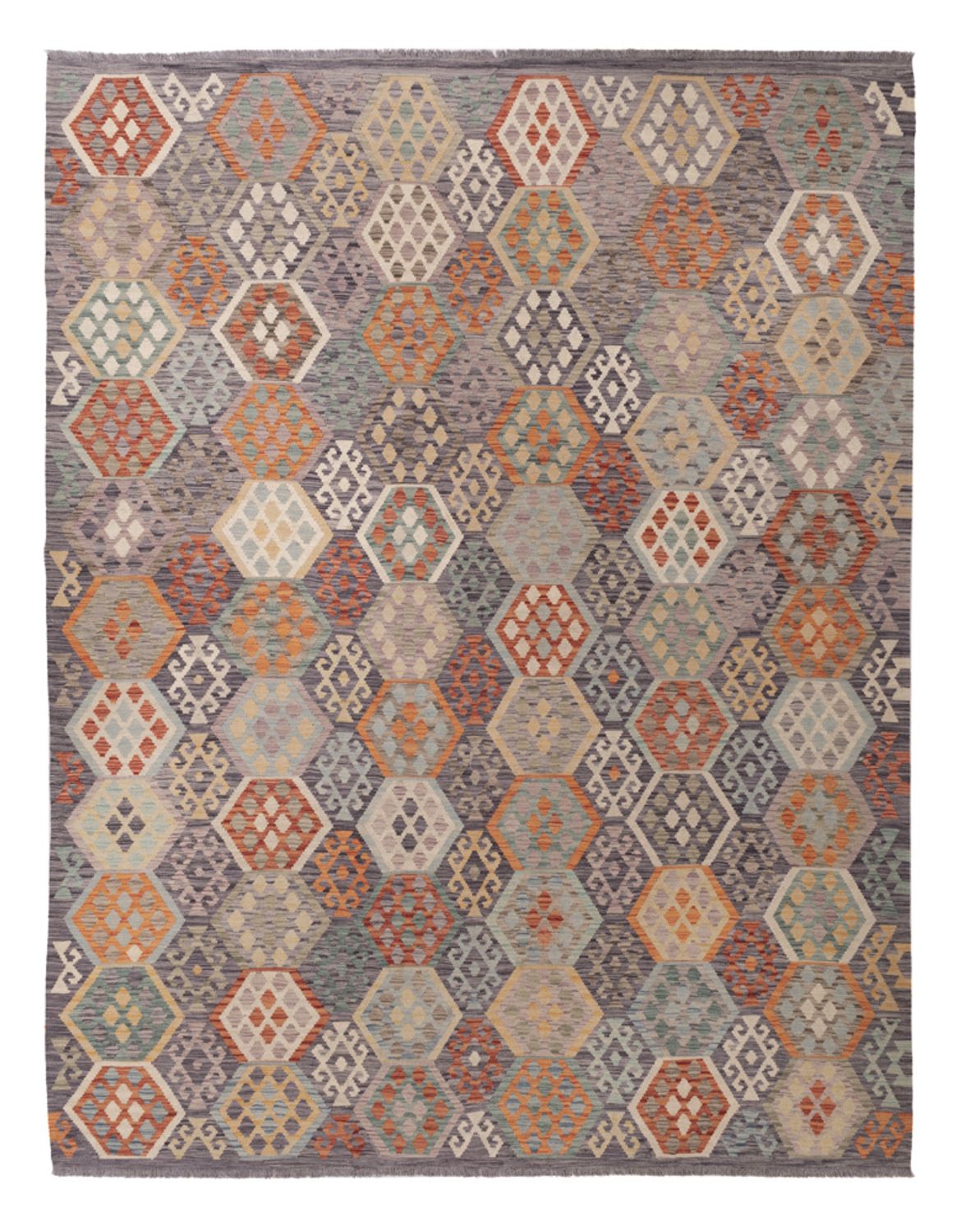 Dywan Kelim - Splash - 341 x 264 cm - kolorowe
