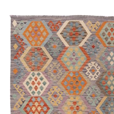 Kelim Rug - Splash - 350 x 249 cm - colorful