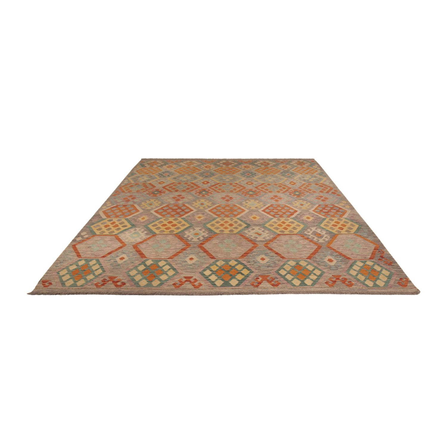 Kelim Rug - Splash - 337 x 251 cm - colorful