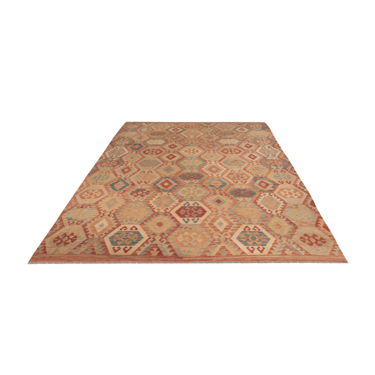 Kelim Rug - Splash - 357 x 250 cm - colorful