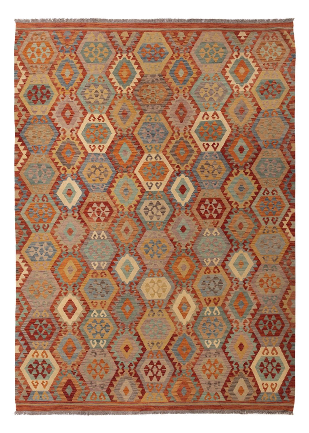 Kelimteppe - Splash - 352 x 256 cm - farget
