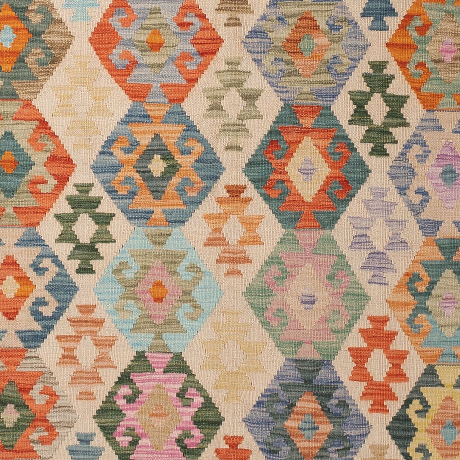 Dywan Kelim - Splash - 348 x 259 cm - kolorowe