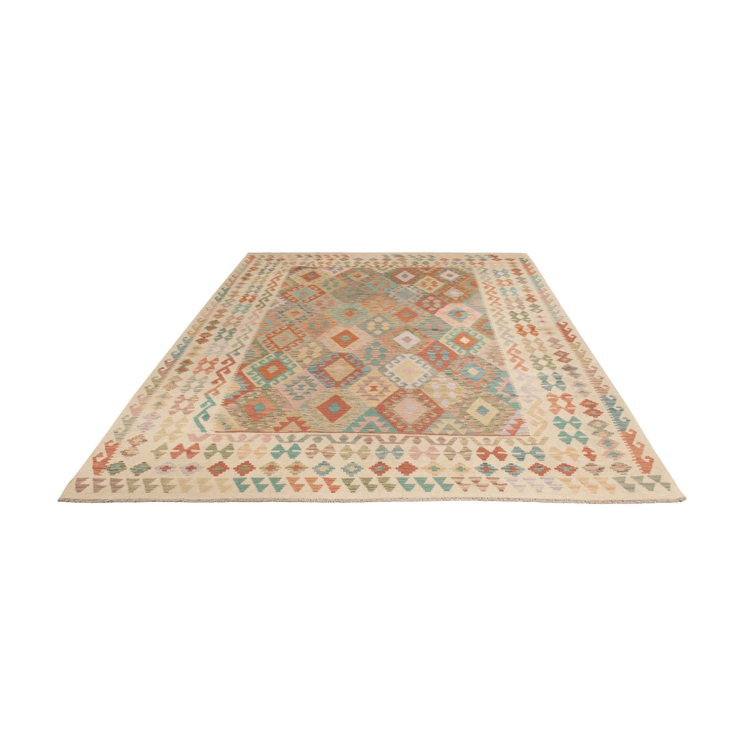 Kelim Rug - Splash - 348 x 250 cm - colorful