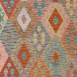 Kelim Rug - Splash - 348 x 250 cm - colorful