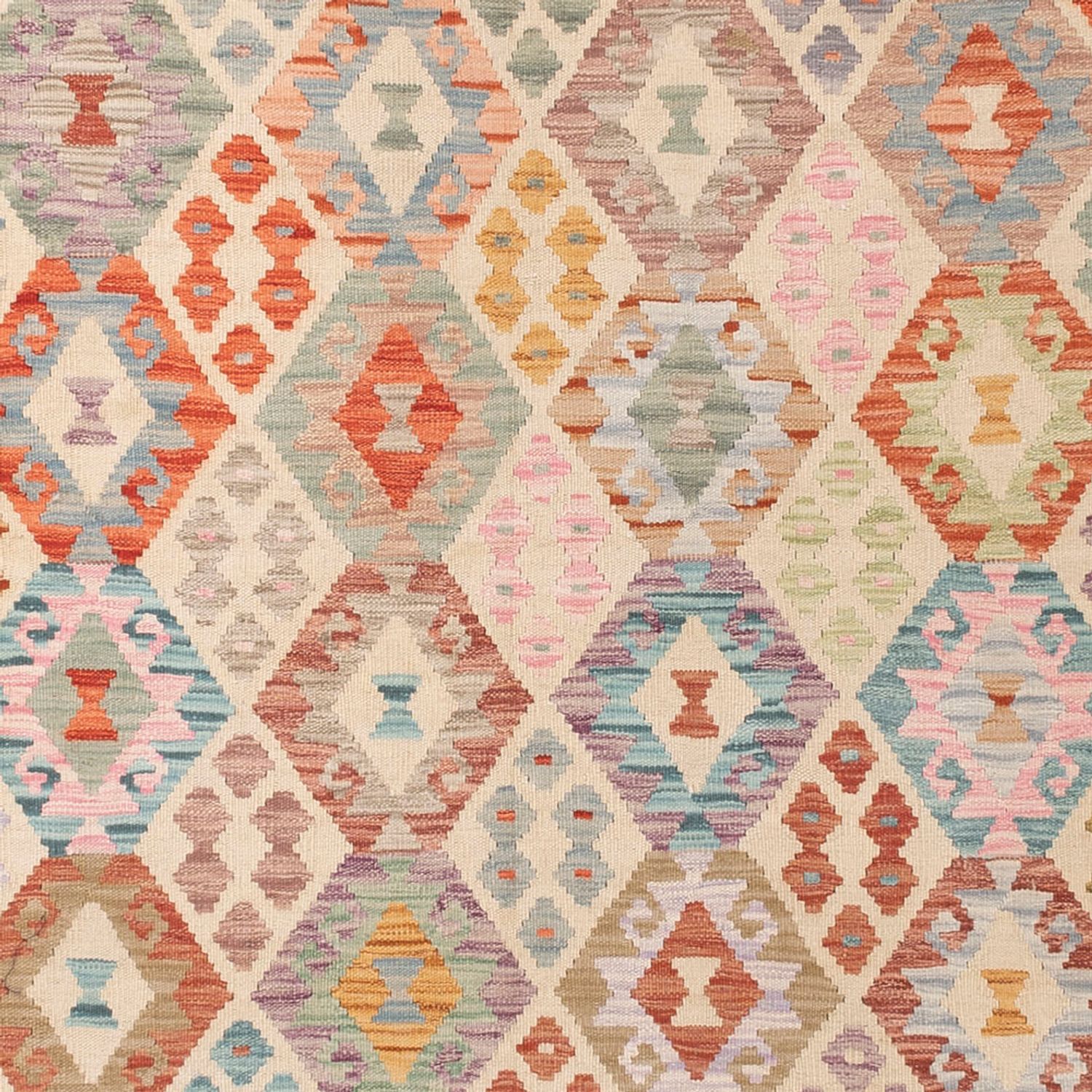 Kelim Rug - Splash - 301 x 250 cm - colorful