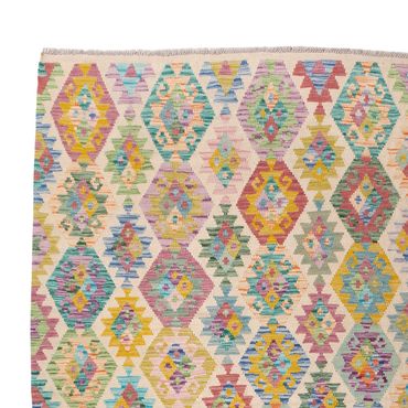 Kelim tapijt - Splash - 367 x 266 cm - gekleurd