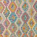 Kelim Rug - Splash - 367 x 266 cm - colorful