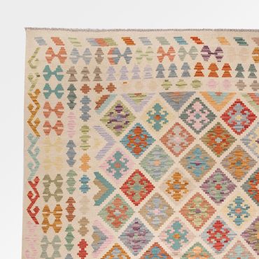 Tapete Kelim - Splash - 387 x 310 cm - colorido