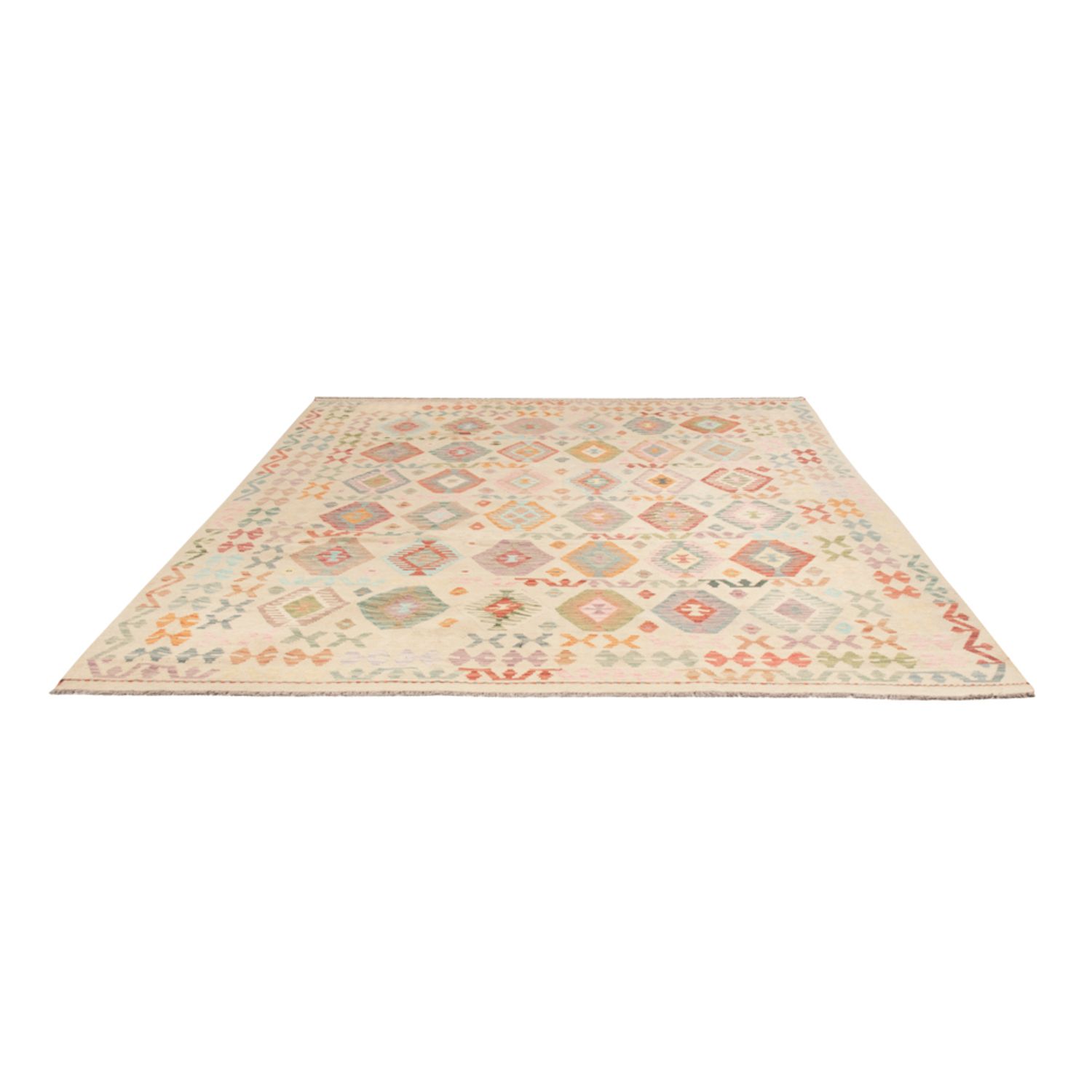 Kelim Rug - Splash - 296 x 239 cm - colorful